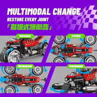 JIESTAR Small Angle JD033 Flying Motorcycle Building Block Static Version Toy 2245pcs