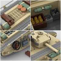 MOC Factory 142273 Indiana Jones Mark VII Tank The Last Crusade Tank with 2119 Pieces