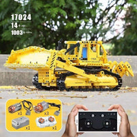 Mould King MOC The APP RC Bulldozer Truck Brick DIY Model Kid Toy