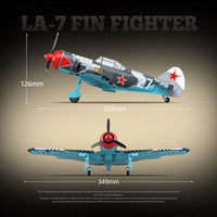 QUANGUAN 100286 LA-7 Fin Fighter with 638 Pieces