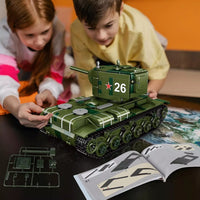 Mould King 20026 Military KV-2 Heavy Tank Remote Controlled with Gyroscope 900pc