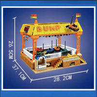 JIESTAR Small Angle JD037 Amusement Park Bumper Car Building Block Toy 1099 pcs