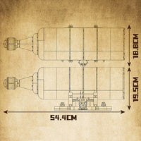 MOULD KING 10065S Black Pearl Drifting Bottle with 2416 Pieces