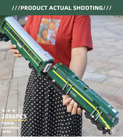 MOULDKING 12001 NJ2 Diesel Locomotives Motorized Train Building Toy 2086PCS