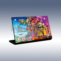 Display King - Acrylic display plaque for Lego The Mighty Bowser 71411