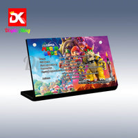 Display King - Acrylic display plaque for Lego The Mighty Bowser 71411