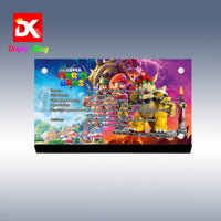 Display King - Acrylic display plaque for Lego The Mighty Bowser 71411