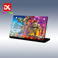 Display King - Acrylic display plaque for Lego The Mighty Bowser 71411