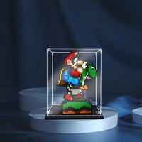 Display King - Acrylic display case with screw for LEGO® Super Mario World™: Mario & Yoshi 71438