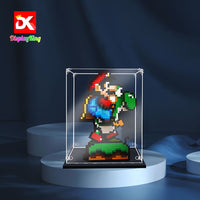 Display King - Acrylic display case with screw for LEGO® Super Mario World™: Mario & Yoshi 71438