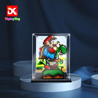 Display King - Acrylic display case with screw for LEGO® Super Mario World™: Mario & Yoshi 71438