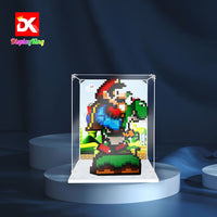 Display King - Acrylic display case with screw for LEGO® Super Mario World™: Mario & Yoshi 71438
