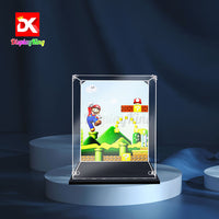 Display King - Acrylic display case with screw for LEGO® Super Mario World™: Mario & Yoshi 71438