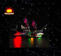 Brick Shine -  Light Kit for  LEGO® Nightmare Shark Ship 71469