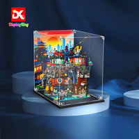 Display King -Acrylic display case with screw for LEGO® NINJAGO City Workshops 71837
