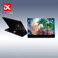 Display King - Acrylic display plaque for Lego The Guardian Dragon 71847