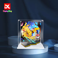 Display King -Acrylic display case with screw for LEGO® ikachu and Poke Ball 72152