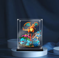 Display King -Acrylic display case with screw for LEGO® Venusaur,Charizard and Blastoise 72153