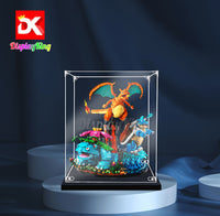 Display King -Acrylic display case with screw for LEGO® Venusaur,Charizard and Blastoise 72153