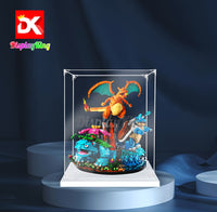 Display King -Acrylic display case with screw for LEGO® Venusaur,Charizard and Blastoise 72153
