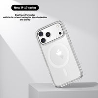 iPhone 17 Pro Max Dual Color UTIA Ultimake Shockproof Transparent Case Cover With Magnetic Ring