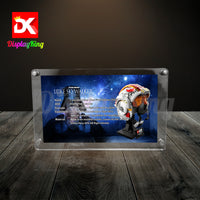 Display King - Acrylic photo frame for Lego Luke Skywalker (Red Five) Helmet 75327