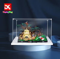 Display King -Acrylic display case with screw for LEGO® Dagobah Jedi Training Diorama 75330