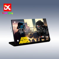 Display King - Acrylic display plaque for Lego Dark Trooper Helmet 75343
