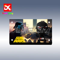 Display King - Acrylic display plaque for Lego Dark Trooper Helmet 75343