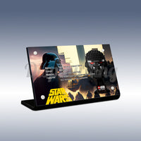 Display King - Acrylic display plaque for Lego Dark Trooper Helmet 75343