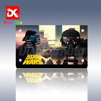Display King - Acrylic display plaque for Lego Dark Trooper Helmet 75343