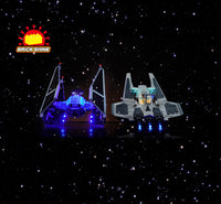 Brick Shine -  Light Kit for LEGO® Mandalorian Fang Fighter vs. TIE Interceptor 75348