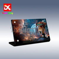 Display King - Acrylic display plaque for Lego Princess Leia (Boushh) Helmet 75351