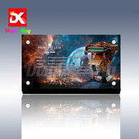 Display King - Acrylic display plaque for Lego Princess Leia (Boushh) Helmet 75351