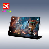 Display King - Acrylic display plaque for Lego Princess Leia (Boushh) Helmet 75351