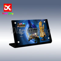Display King - Acrylic display plaque for Lego Infinity Gauntlet 76191