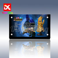 Display King - Acrylic display plaque for Lego Infinity Gauntlet 76191