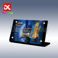 Display King - Acrylic display plaque for Lego Infinity Gauntlet 76191