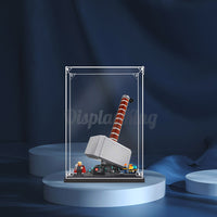 Display King - Acrylic display case with screw for LEGO® Thor's Hammer 76209