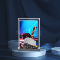 Display King - Acrylic display case with screw for LEGO® Thor's Hammer 76209
