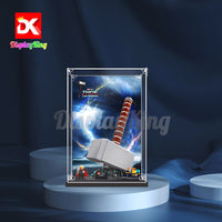 Display King - Acrylic display case with screw for LEGO® Thor's Hammer 76209