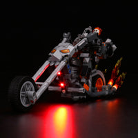 Brick Shine -  Light Kit for LEGO® Ghost Rider Mech & Bike 76245