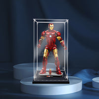Display King -Acrylic display case with screw for LEGO® lron Man Mark 3 Collectors' Edition 76344