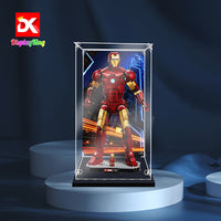 Display King -Acrylic display case with screw for LEGO® lron Man Mark 3 Collectors' Edition 76344