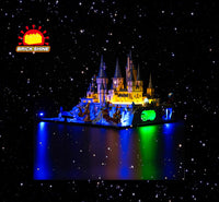 Brick Shine -  Light Kit for  LEGO® Hogwarts Castle and Grounds 76419(Blue)