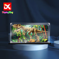Display King - Acrylic display case with screw for LEGO® Dinosaur Fossils: Tyrannosaurus rex 76968