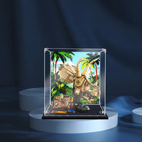 Display King - Acrylic display case with screw for LEGO® Dinosaur Fossils: Triceratops Skull 76969