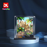 Display King - Acrylic display case with screw for LEGO® Dinosaur Fossils: Triceratops Skull 76969