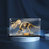 Display King -Acrylic display case with screw for LEGO® Dinosaur Fossils: Triceratops 77985