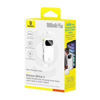 Baseus EnerFill FC31 Digital Display Power Bank with 2 Built-in Cables 10000mAh 45W